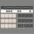 Switch socket combination mobile track socket 3d model