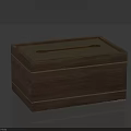 Wooden Tissue Box Practical Daily Necessity for Home with Simple Design 3d model