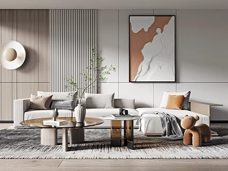 Modern corner sofa 3d model
