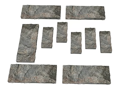 Natural Stone Wood Slabs In Various Sizes For Interior Decoration Projects 3d model