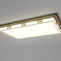 Modern Decorative Ceiling Light With Square And Round Shapes And Elegant Frame Design 3d model