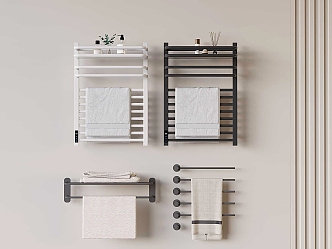 Electric Towel Rack Towel Bar Bathroom Small Pieces 3d model