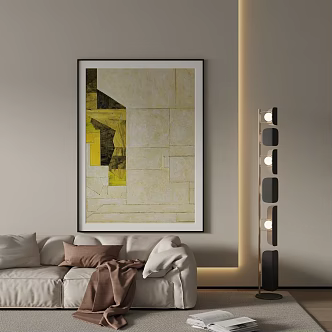 modern decorative painting 3d model