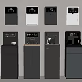 Modern Water Dispensers And Coffee Machines With Digital Displays And Functional Design