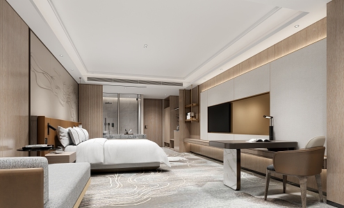 Hotel Rooms Modern Rooms 3d model