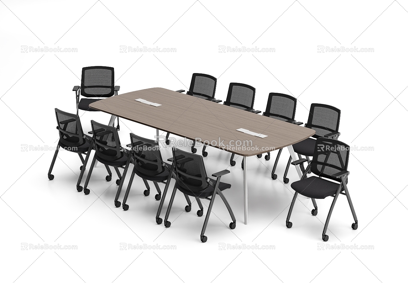 Conference Table Conference Table and Chair Combination model