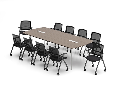 Conference Table Conference Table and Chair Combination model