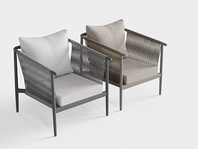 rivatti outdoor chair 3d model