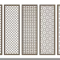 Decorative Room Partitions Featuring Various Intricate Hollow Out Patterns For Interior Space Separation And Decor 3d model