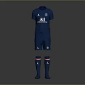 Blue Football Kit With Jersey Shorts Socks Boots And All Logo Design