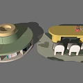 Children's tables and chairs 3d model