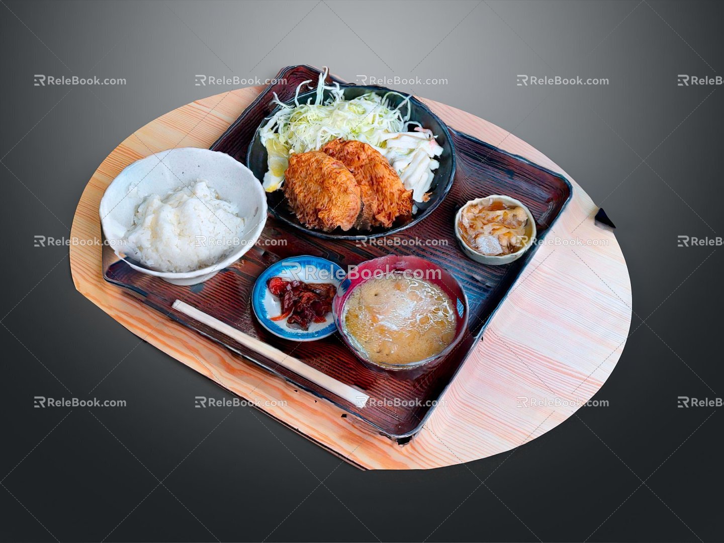 Modern Food Lunch Fast Food Food Traditional Food 3d model