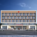 New Chinese-style Office Building Multi-storey Office Building 3d model