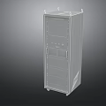 Mobile White Industrial Control Equipment with Display Screen Control Panel and TVVR6000A Model