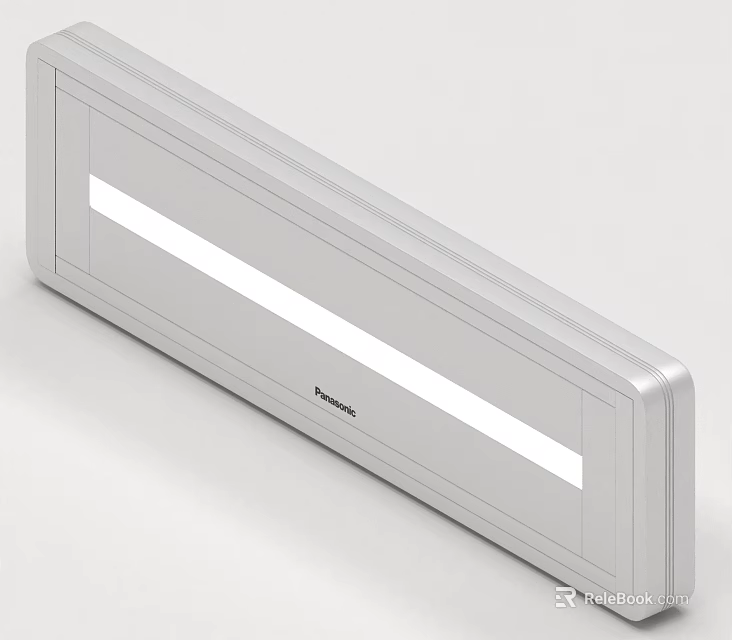 Panasonic White Slim LED Light Bar Daily Use Electrical Appliance For Indoor Lighting 3d model 