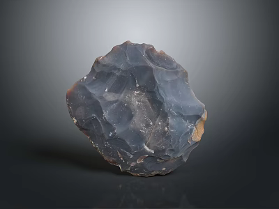 Rough Natural Stone And Polished Wood Displaying Unique Textures And Warm Earthy Tones 3d model