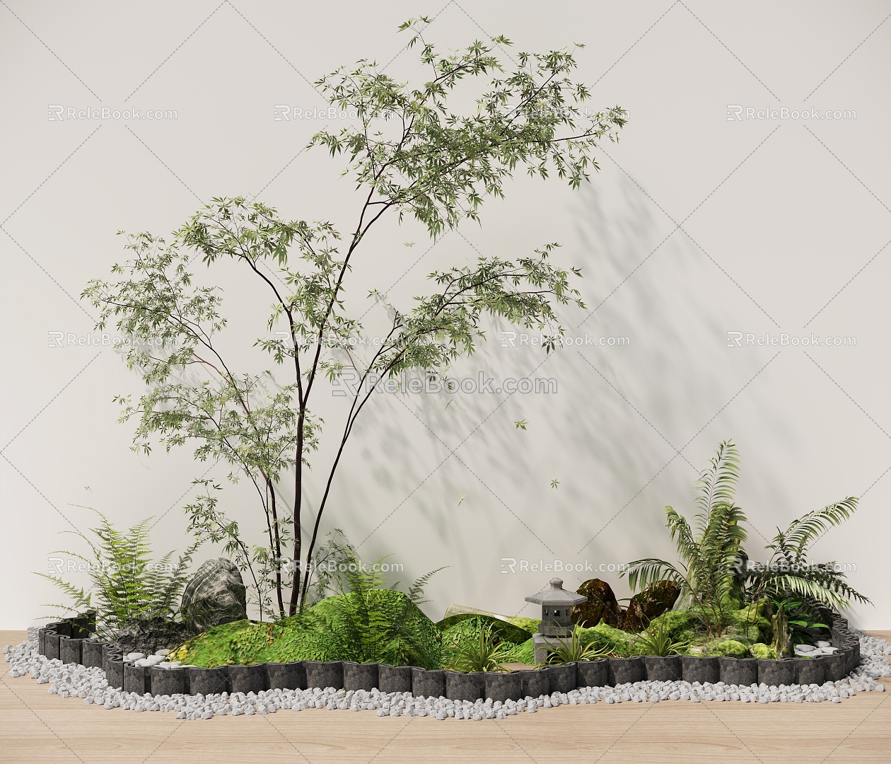 Plant landscape 3d model