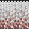 Cement Building Foam Ceramic Art Wall Net Red Wall Modern Building Wall Mosaic Wall Gradient Building Wall 3d model