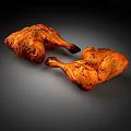 Delicious Roasted Chicken Drumsticks With Golden Brown Crispy Skin And Juicy Meat