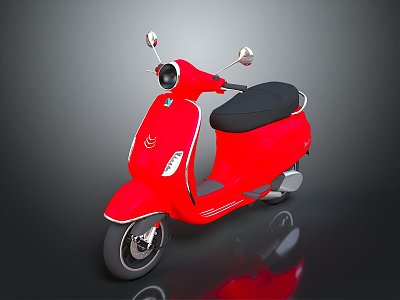 Scooter Motorcycle Two-wheeled Motocross Motorcycle Road Race Motorcycle Motor Vehicle 3d model