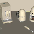 SMEB Daily Electrical Appliances Collection Featuring Coffee Machine Kettle And Hand Mixer