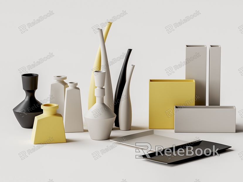 Morandi vase ornaments model