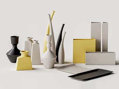 Morandi vase ornaments 3d model