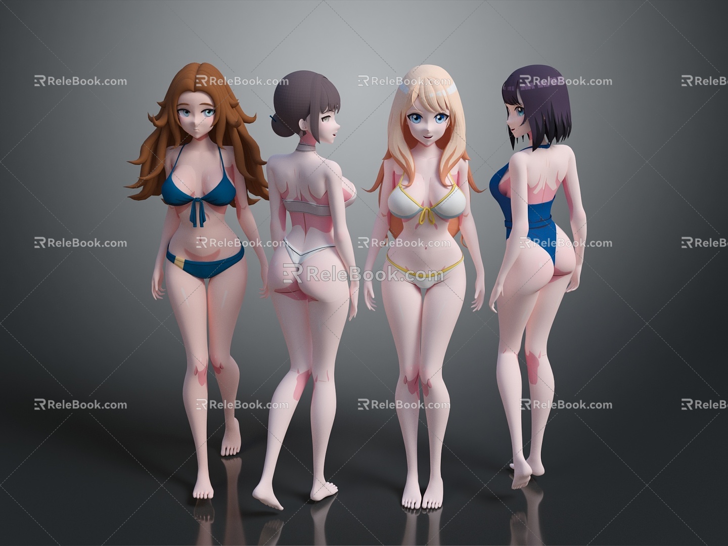 Cartoon Beauty Animation Beauty Animation Beauty Cartoon Girl Animation Girl Cartoon Girl Fantasy Beauty 3d model