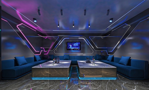 KTV private rooms 3d model