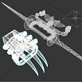 Hook claw fist jab fist blade melee weapon cold weapon 3d model