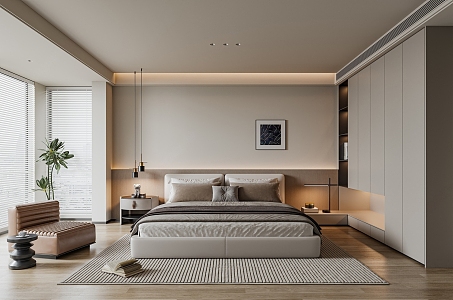 Modern Bedroom 3d model