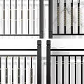 Modern Decorative Fences With Black Frame Gold Accents And Various Stylish Designs