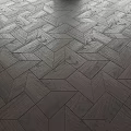 Stylish Wooden Floor Parquet With Geometric Herringbone Pattern And Natural Dark Wood Texture