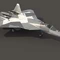 Su 57 fighter stealth fighter Felon twin stealth multi-purpose fighter super realistic high precision film and television level 3d model