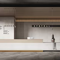Modern Front Desk 3d model