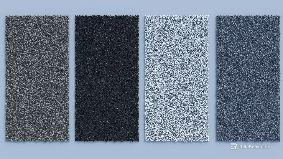 Stone Wood Decorative Texture Samples With Natural Color Patterns For Interior Design 3d model