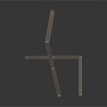 Modern Crossed Staircase Design With Detailed Railings And Structural Elements
