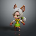 Adorable Cartoon Character Clothing With Green Yellow Outfit Brown Gloves And Boots