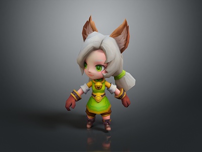 cosplay costume online game female warrior anime costume animation costume 3d model