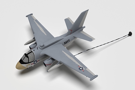 modern aircraft tanker 3d model