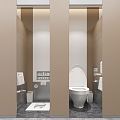 Hotel Toilet Modern Toilet 3d model