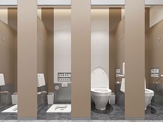 Hotel Toilet Modern Toilet 3d model