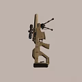 Advanced High Precision Beige Sniper Rifle Featuring Scope Bipod And Tactical Design 3d model