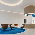 Modern Hospital Outpatient Clinic Interior With Seating Area And Reception Desk