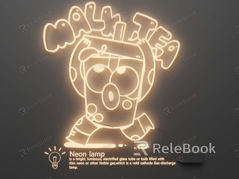 Neon luminous words advertising words led lights model