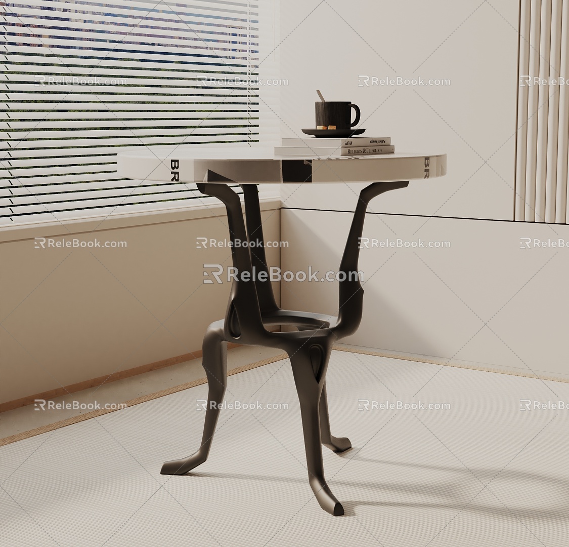 Modern Bedside Cabinet 3d model