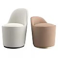 Modern Accent Chair in Light Gray and Brown with Comfortable Upholstered Design for Home Decor