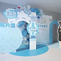 Graduation Season Event Setup With Photo Wall Graduate Silhouettes And Bachelor Caps