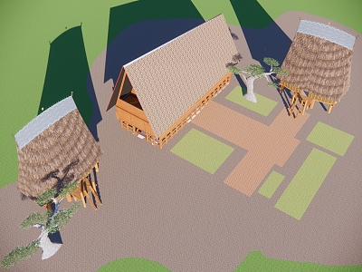 Southeast Asia Rural Housing 3d model