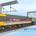Detailed Train Model Collection With Passenger Cars And Locomotive Details